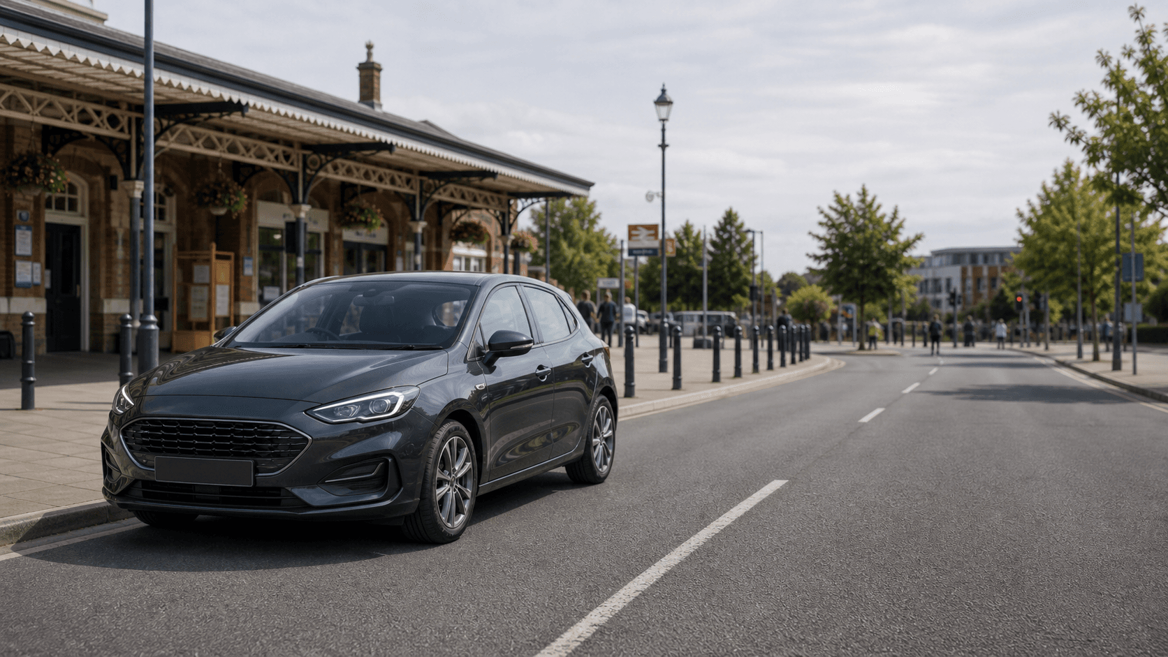 Compact hire car ready for practical travel around Croydon